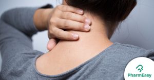 person experiencing neck pain