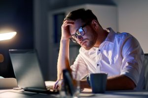 A stressed person - Different types of stress