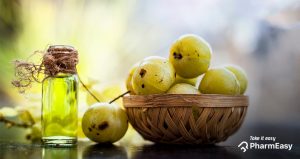 amla fruit and Oil