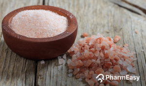 A bowl of pink himalyan salt