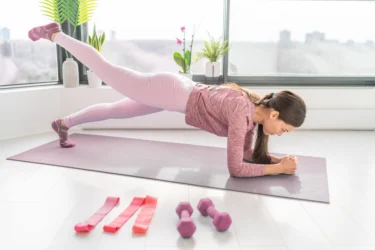 one leg plank