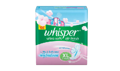 New Whisper Ultra Soft 2x Softer Review - Pink Column