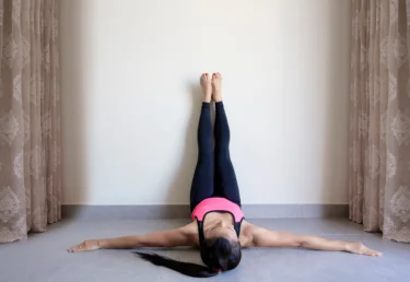 legs up the wall pose (viparita karani)