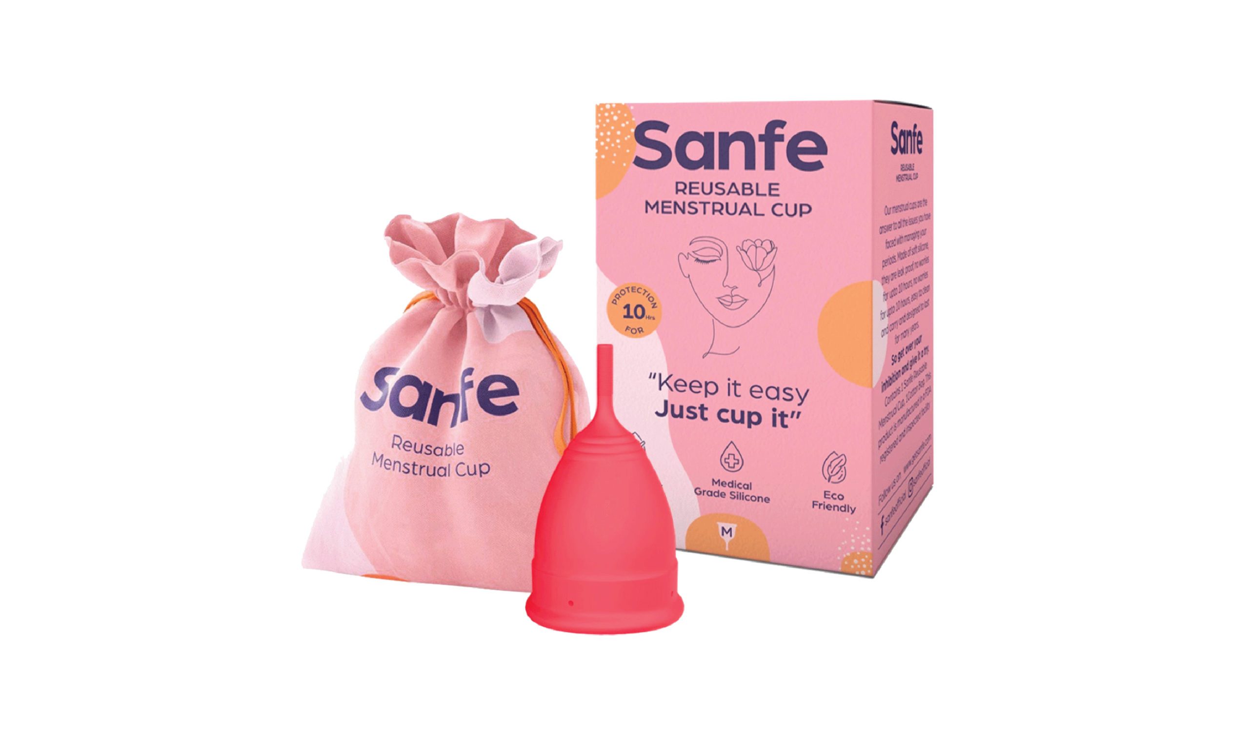 Silky Cup Clinically Tested Reusable Menstrual Cup With Storage Container Size  Medium at best price in New Delhi