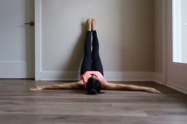 legs on the wall pose