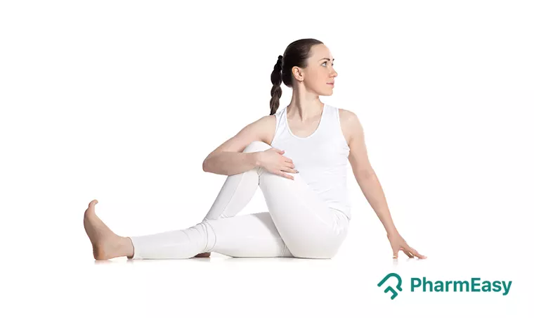 Ardha Matsyendrasana | Sitting Half Spinal Twist Pose | Yoga Benefits |  Video | Steps | Art of Living Australia