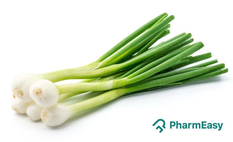 स्प्रिंग ओनियन (हरी प्याज़) (Spring Onion in hindi): उपयोग, लाभ और साइड इफ़ेक्ट