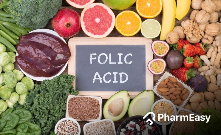 foods low in folic acid
