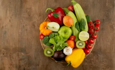 fresh fruit and vegetables